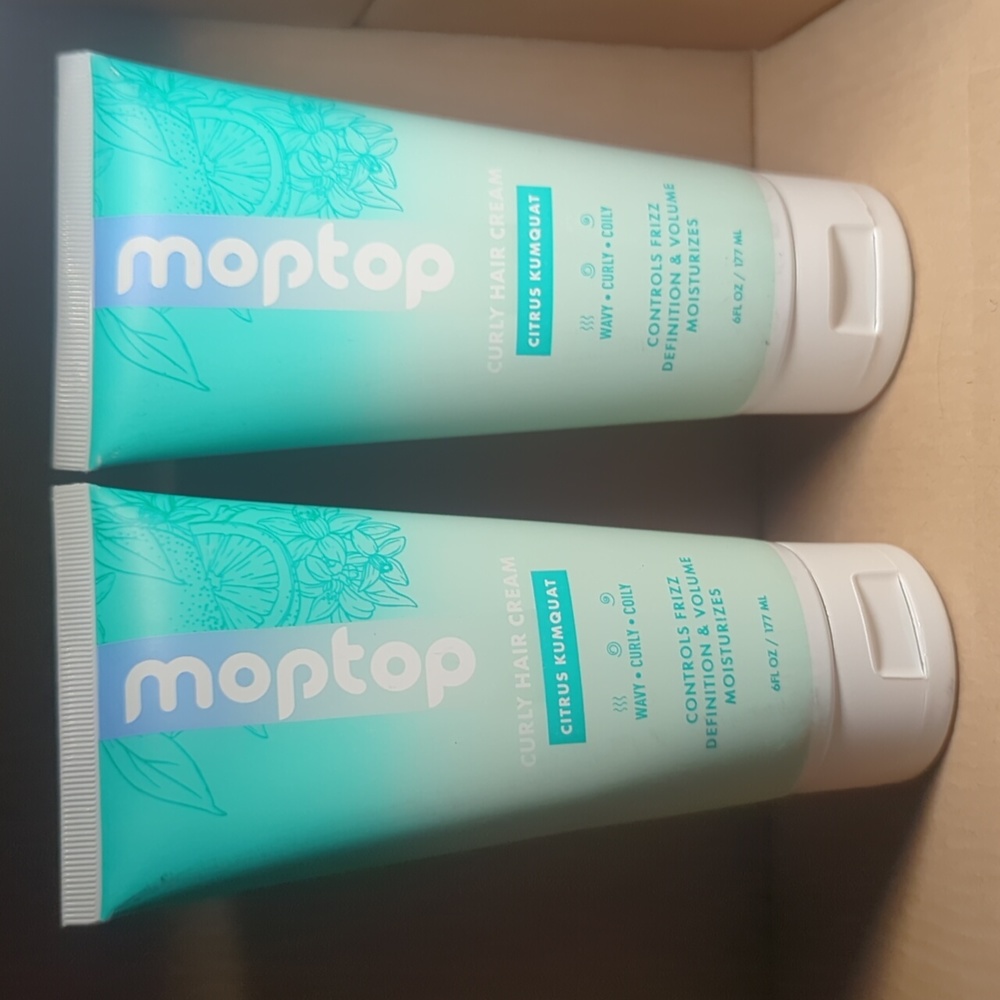Lot of 2 MopTop Curly Hair Cream each size 6 oz